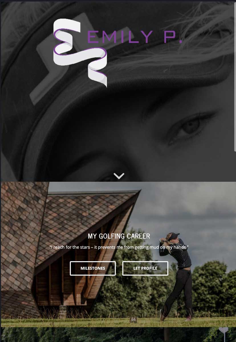 Emily-Pedersen Golf Website